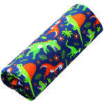 green Dinosaur Prints blanket