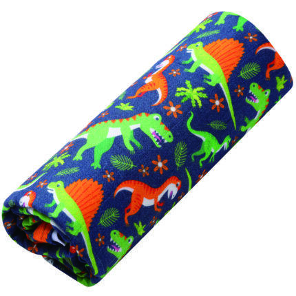 green Dinosaur Prints blanket