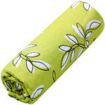Yellow Grass print bamboo baby blanket