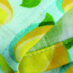 lemon print bamboo blanket