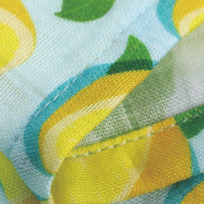lemon print bamboo blanket