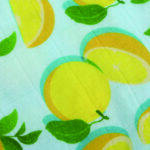 lemon print bamboo blanket