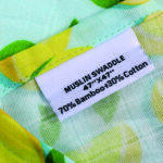 lemon print bamboo blanket