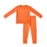 orange two piece pajamas sets