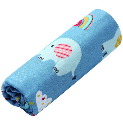 elephant print baby blanket