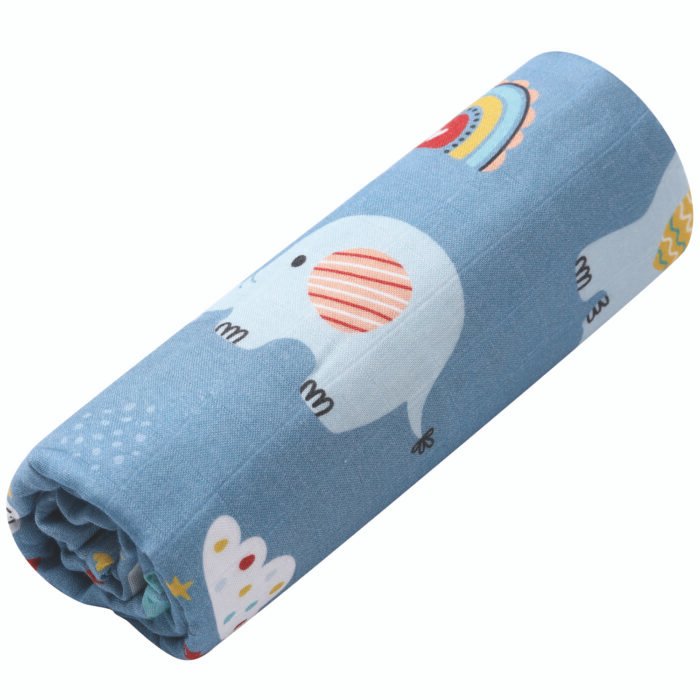 elephant print baby blanket