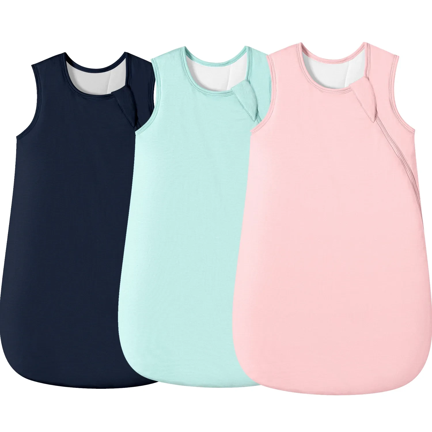 Deep Blue+Pink+Mint Geen Bamboo Sleeping Bags