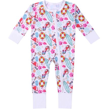 Glasses swimming ring pattern baby bamboo sleepwear