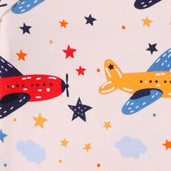 Red yellow plane pattern