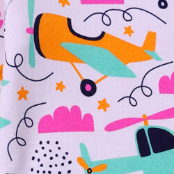 orange airplane pattern