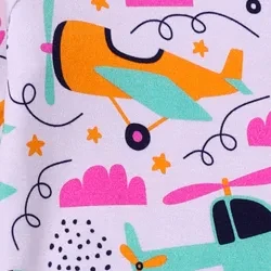 orange airplane pattern