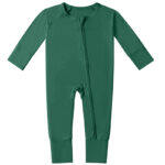 green bamboo pajamas for baby