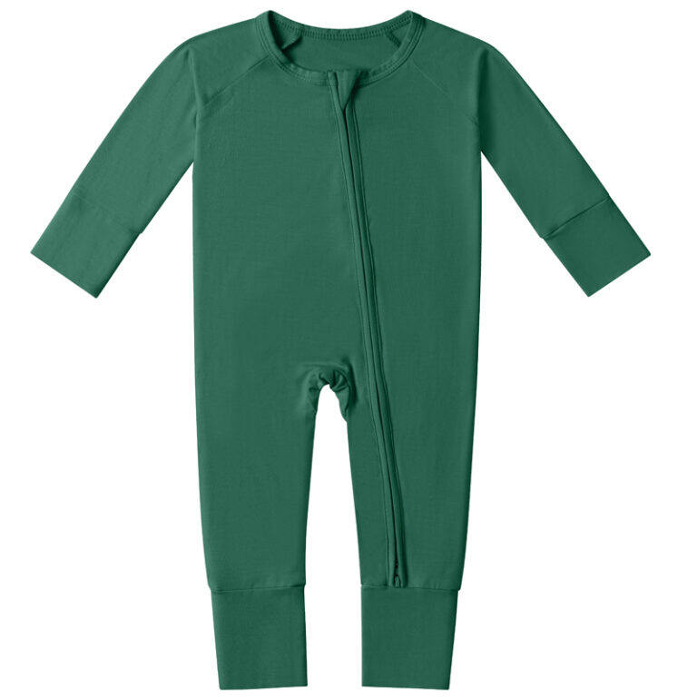 green bamboo pajamas for baby