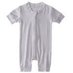grey color short sleeve pajamas
