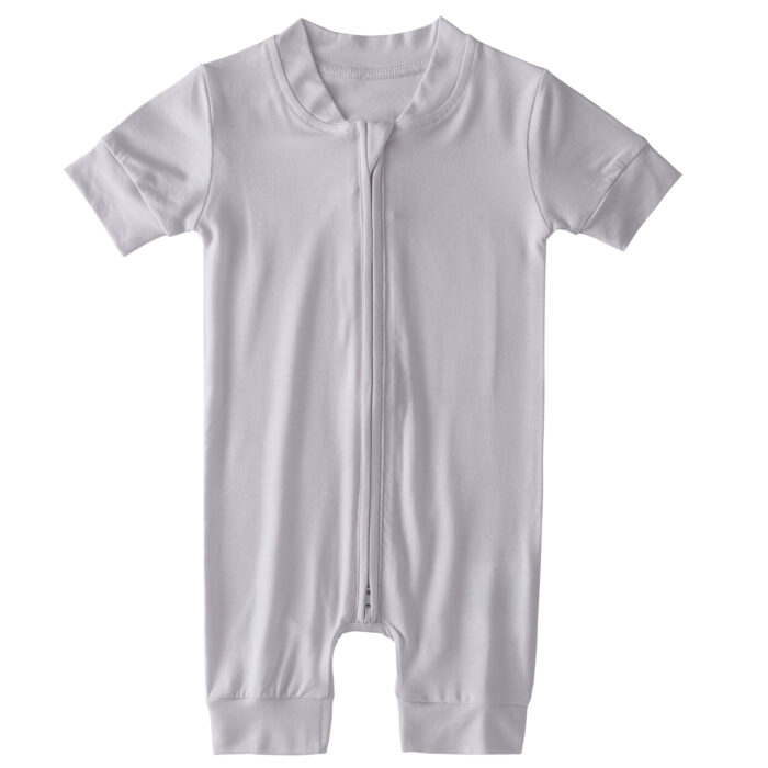 grey color short sleeve pajamas