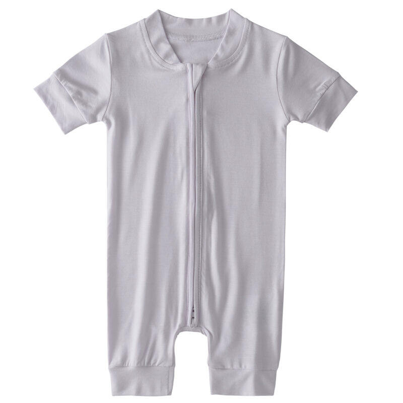 grey color short sleeve pajamas