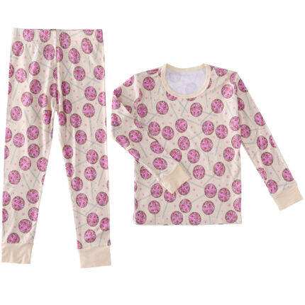 rose Lollipop two piece pajamas