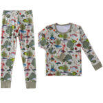 Underwater World print two piece pajamas