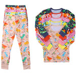 Dinosaur Pumpkin Unicorn Lemon Bird print bamboo kids pajamas