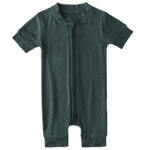 dark green short sleeves pajamas
